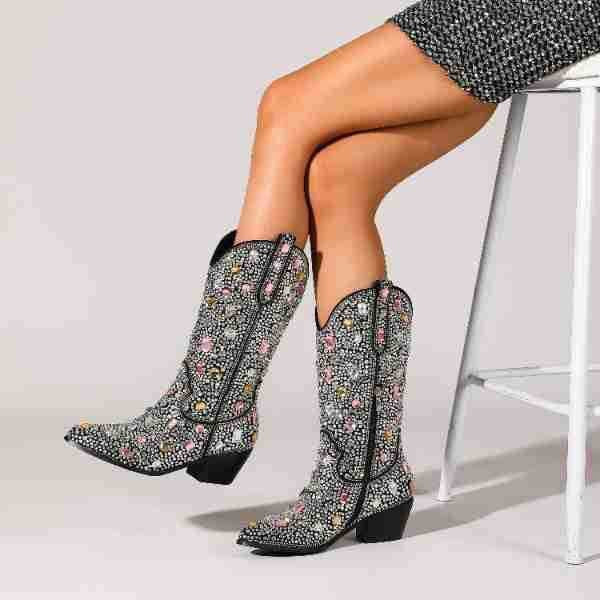 Image of Miley | Women's Rhinestone Cowboy Boots