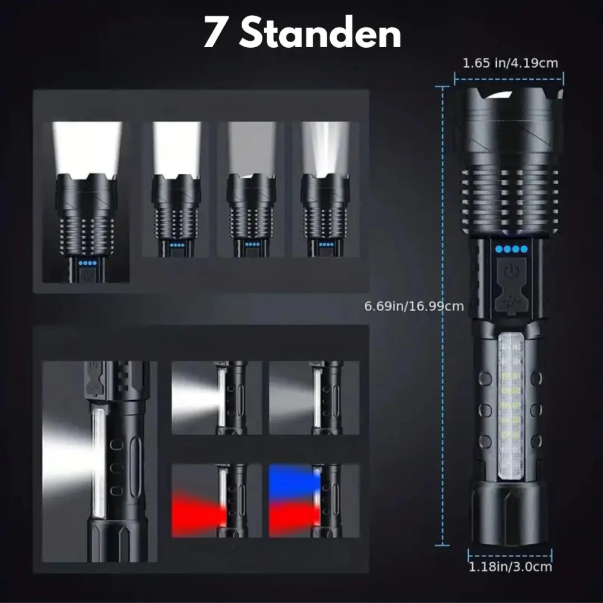 Military Flashlight 5000 Lumen Robust