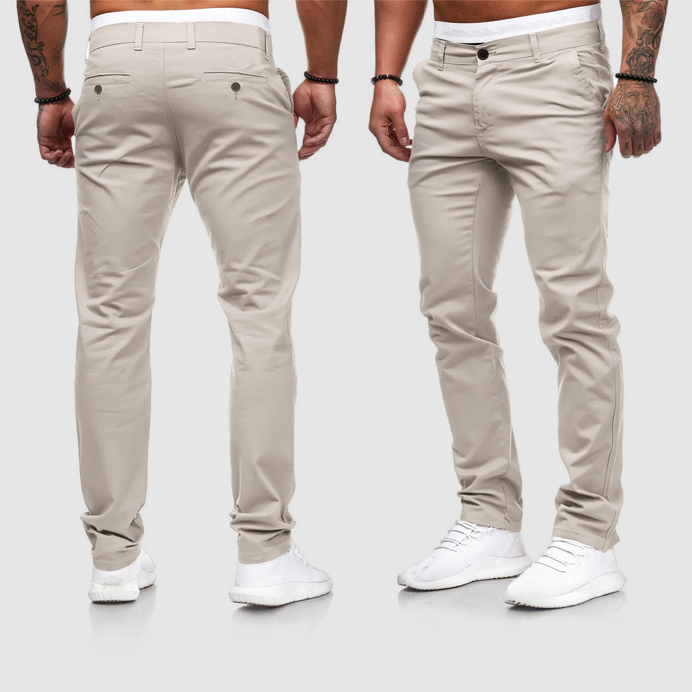 Image of Milo | Men's Slim-Fit Chino Trousers