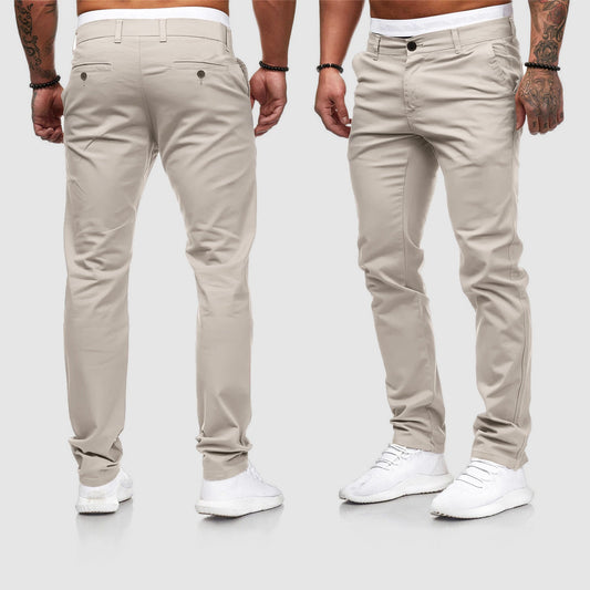 Image of Milo | Men's Slim-Fit Chino Trousers