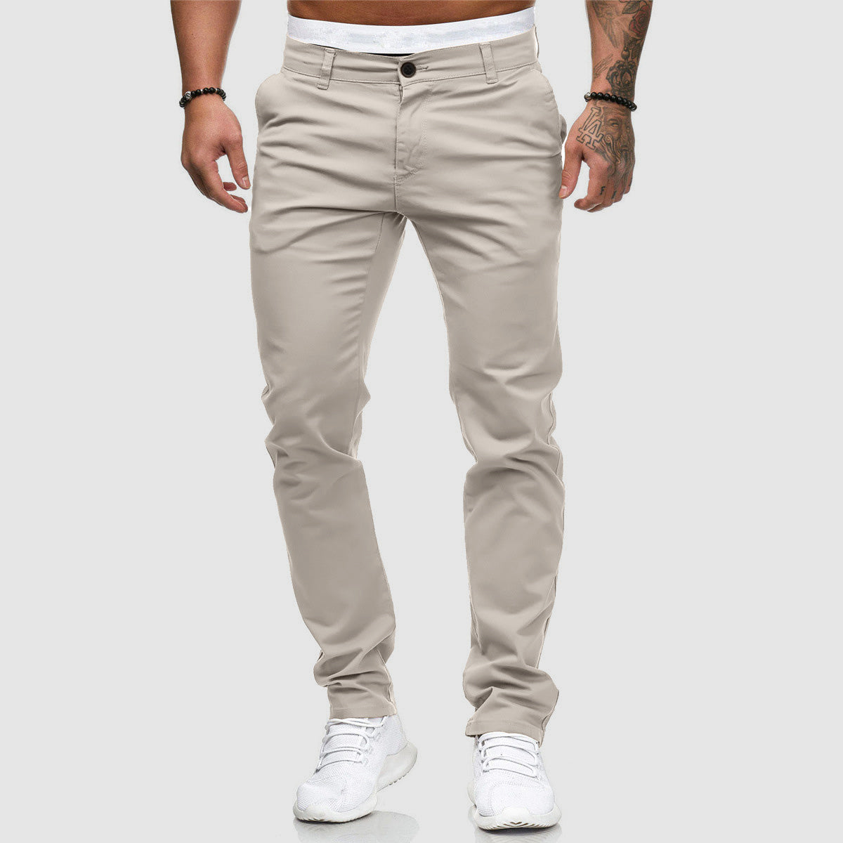 Image of Milo | Men's Slim-Fit Chino Trousers