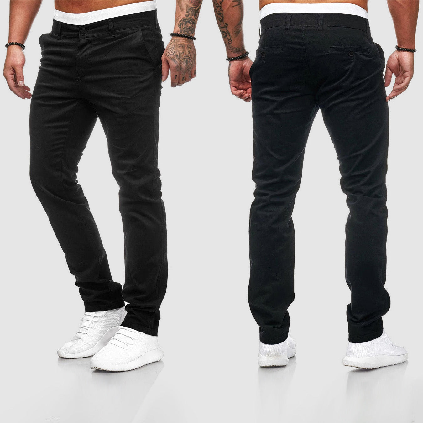 Image of Milo | Men's Slim-Fit Chino Trousers