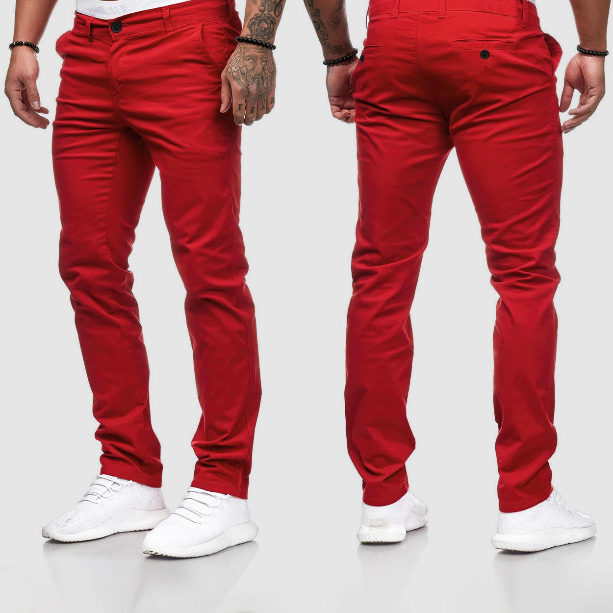 Image of Milo | Men's Slim-Fit Chino Trousers