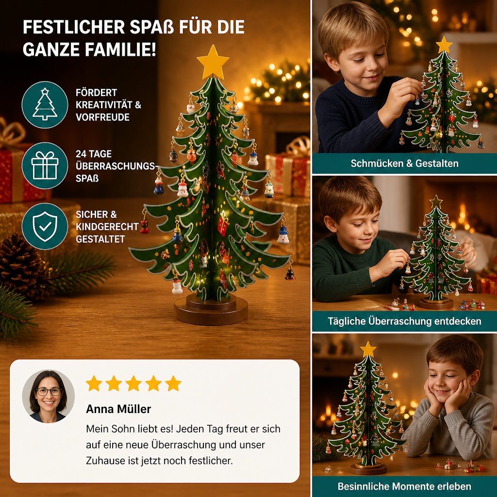 Mini Christmas Tree Ornaments Advent Calendar – 24 Days of Christmas Surprises