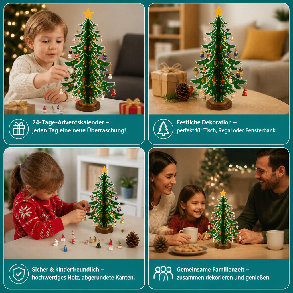 Mini Christmas Tree Ornaments Advent Calendar – 24 Days of Christmas Surprises