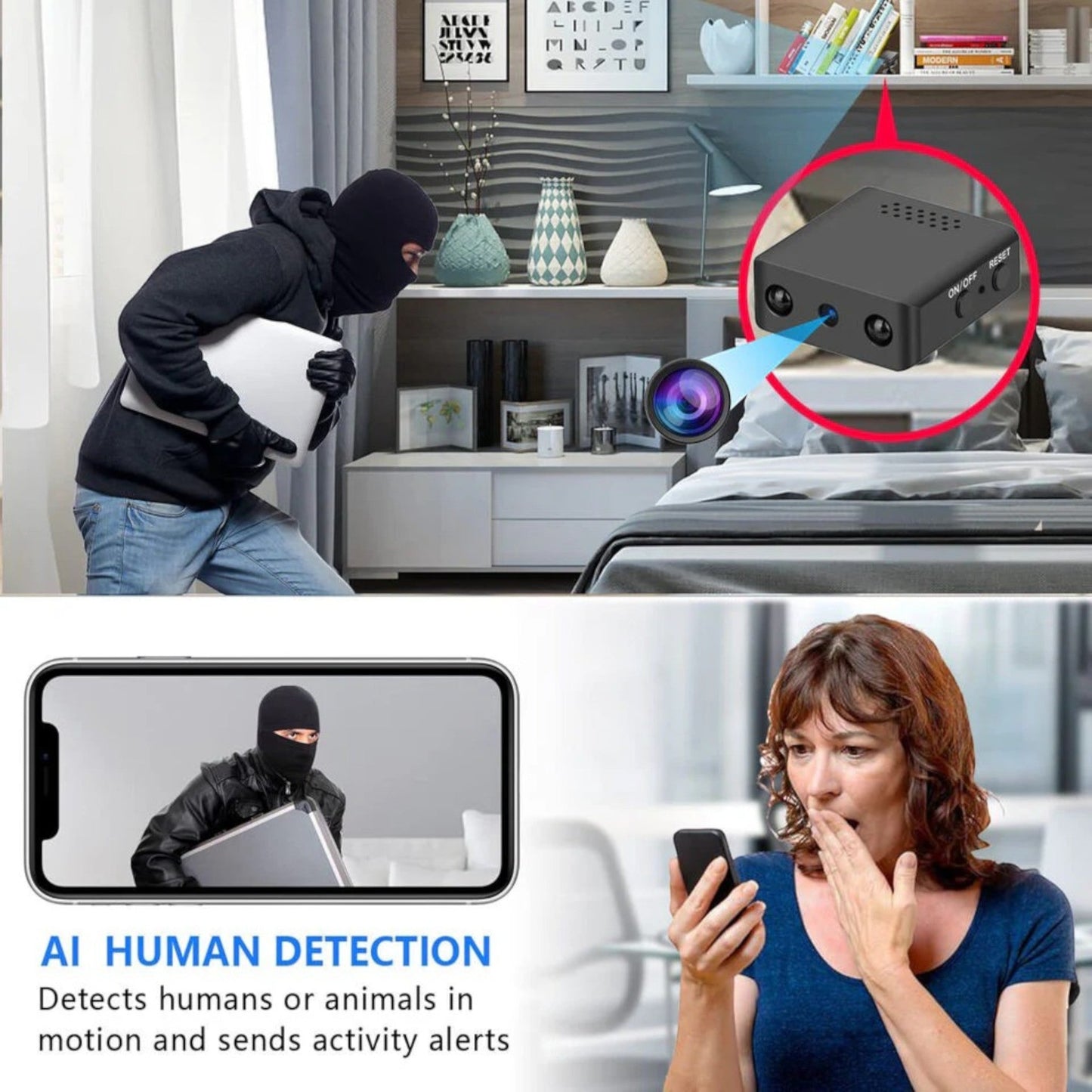 Mini HD WiFi Camera – Compact with Night Vision