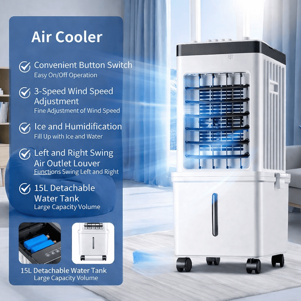 Mobile 3-in-1 Air Conditioner for Home