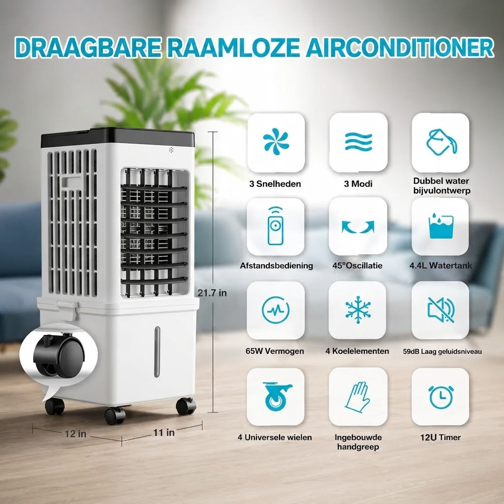 Mobile Wireless Air Conditioner | Quick Cooling Comfort