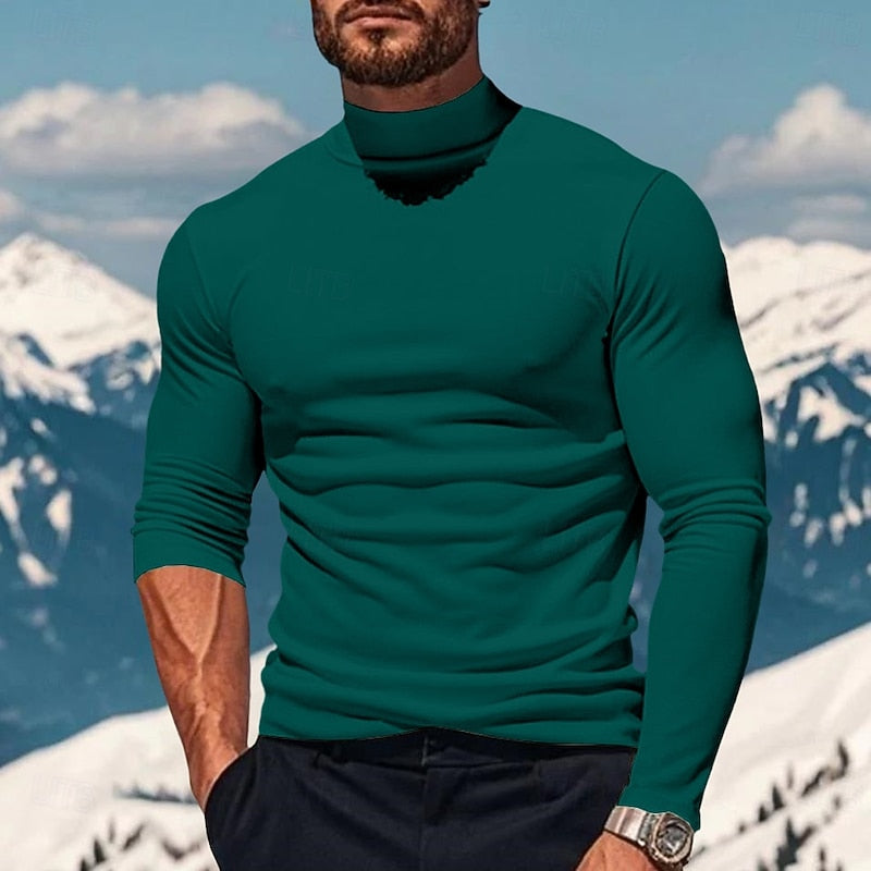 Mock Neck Long Sleeve Top