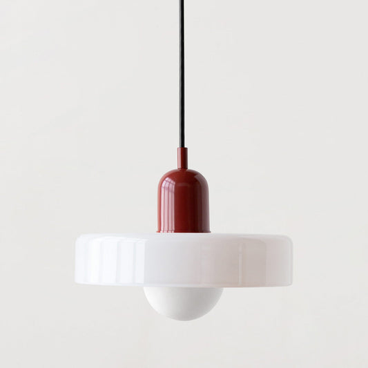Modern Bauhaus Pendant Lamp Made of Colored Glass for the Living Room - Stylish Pendant Lights and Chandeliers for Living Rooms