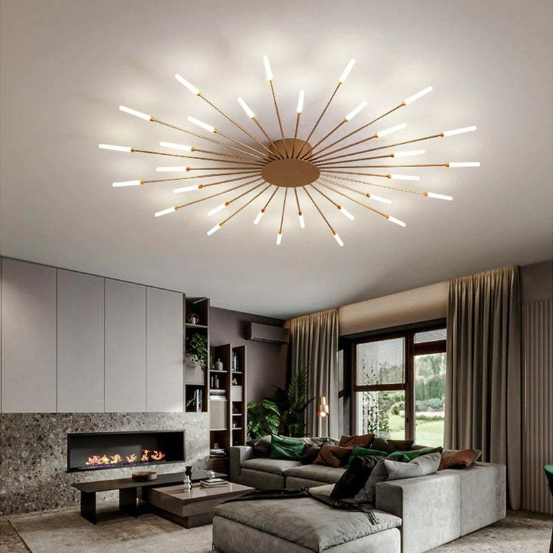Modern Chandelier for Living Room with LED Lamps