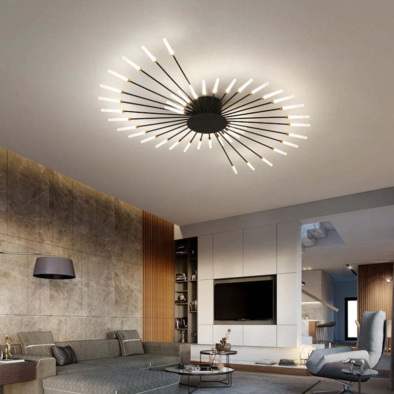 Modern Chandelier for Living Room with LED Lamps