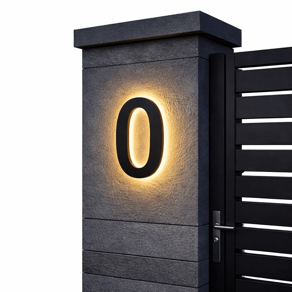 Modern LED House Numbers for Outdoors