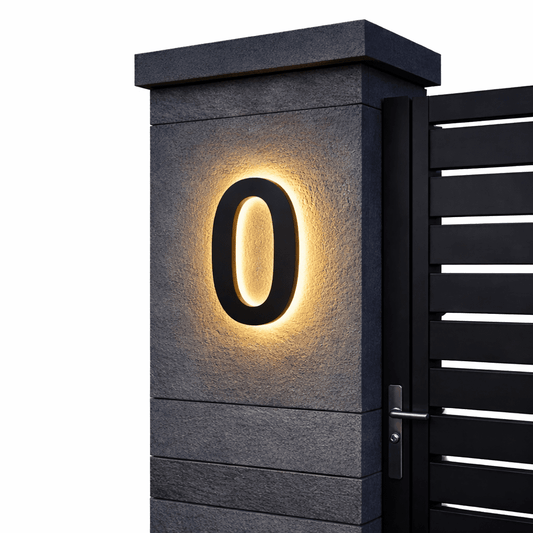 Modern LED House Numbers for Outdoors