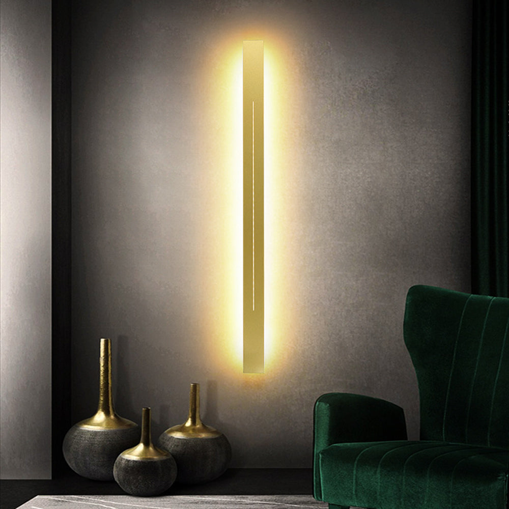 Modern LED Wall Light for Indoor Use - Gold & Black