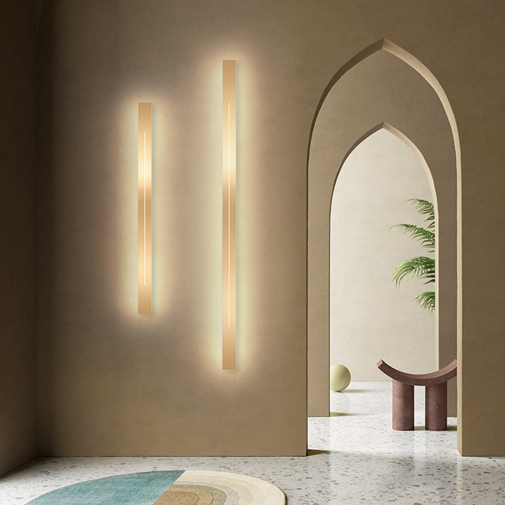 Modern LED Wall Light for Indoor Use - Gold & Black