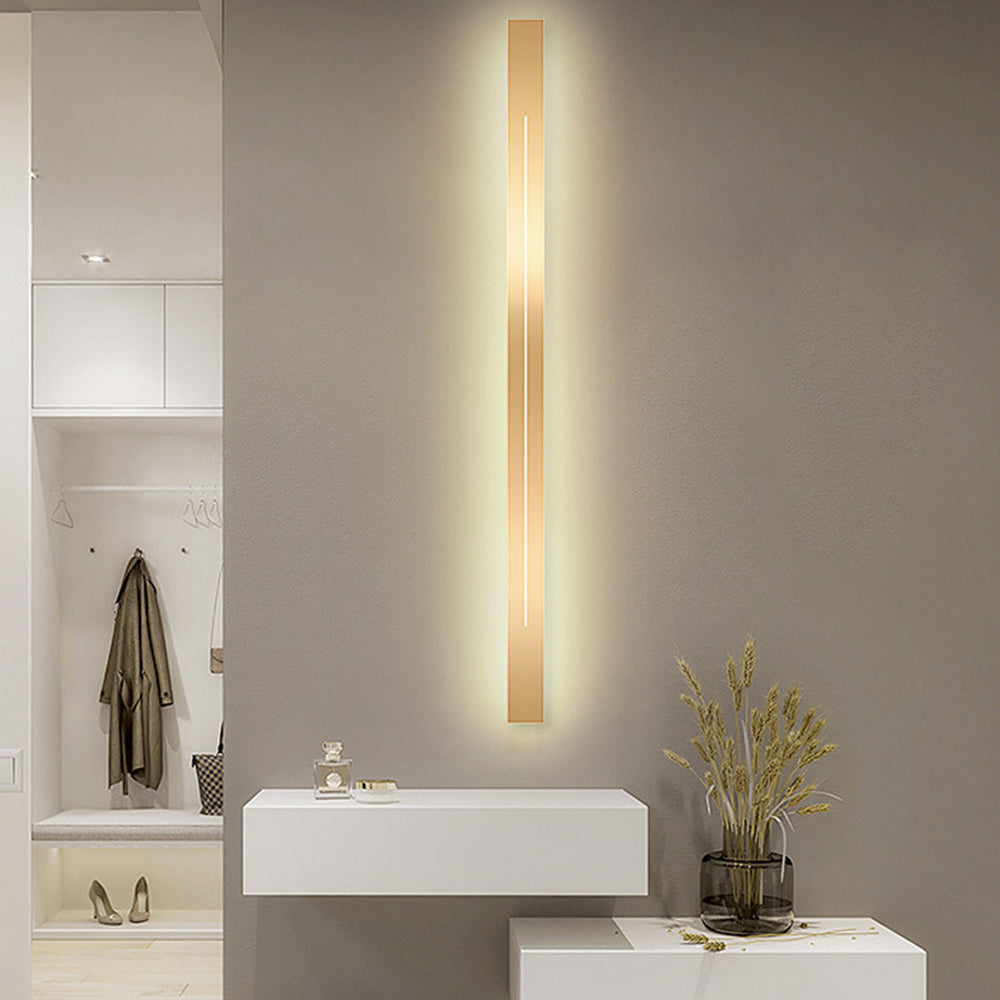 Modern LED Wall Light for Indoor Use - Gold & Black