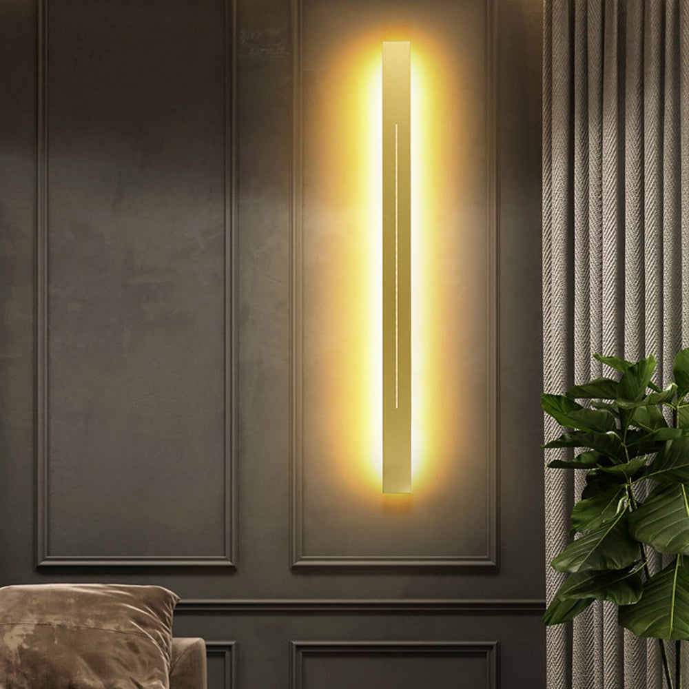 Modern LED Wall Light for Indoor Use - Gold & Black
