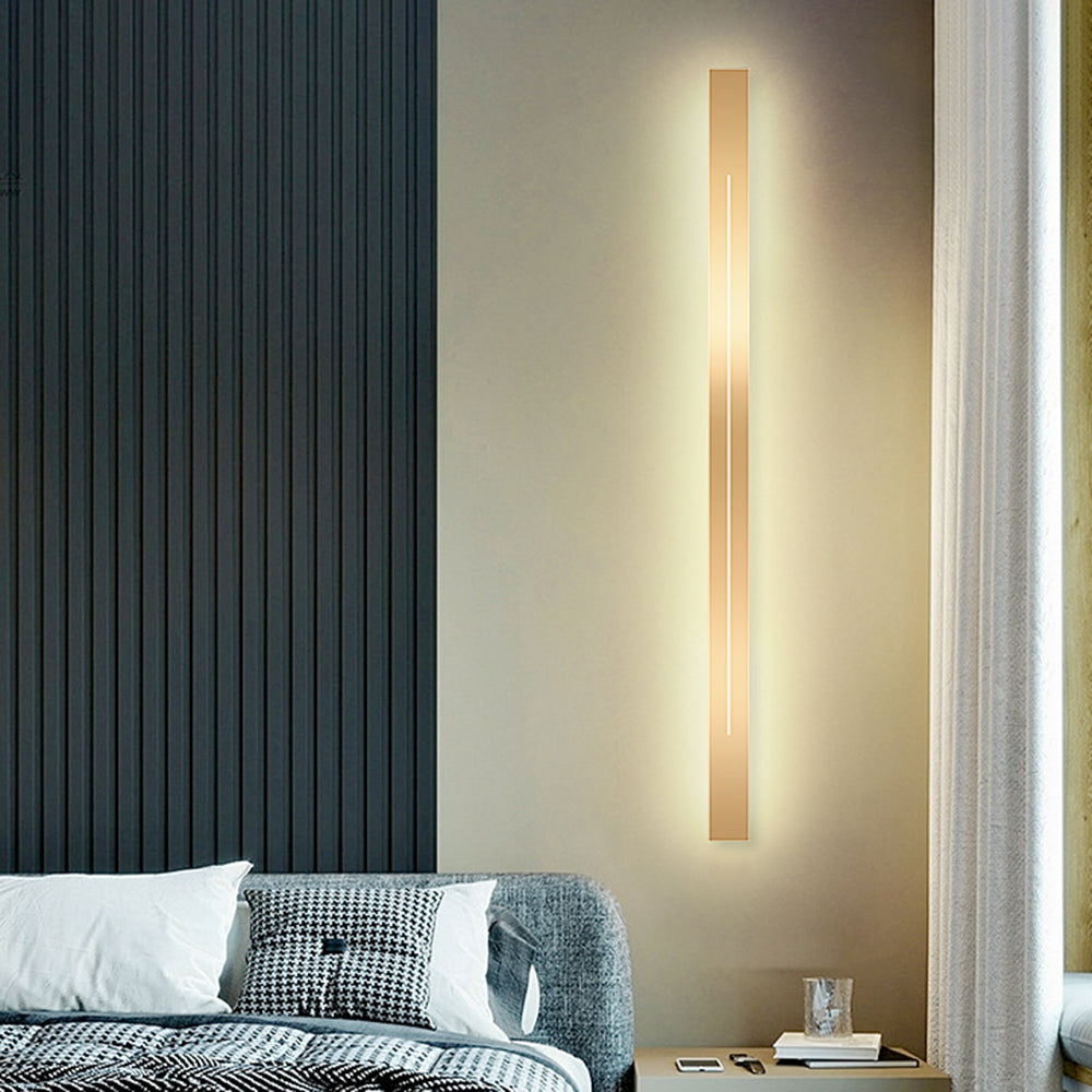 Modern LED Wall Light for Indoor Use - Gold & Black