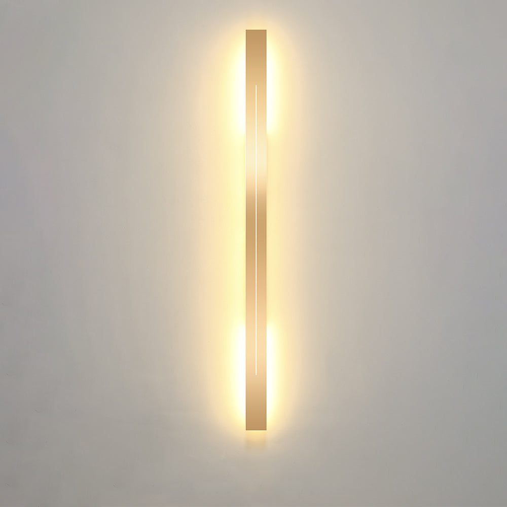 Modern LED Wall Light for Indoor Use - Gold & Black