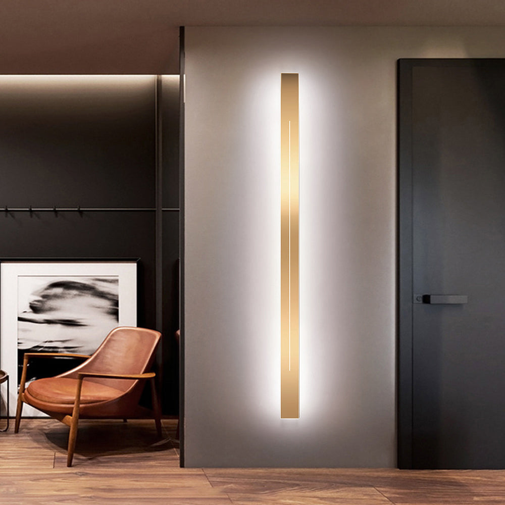 Modern LED Wall Light for Indoor Use - Gold & Black