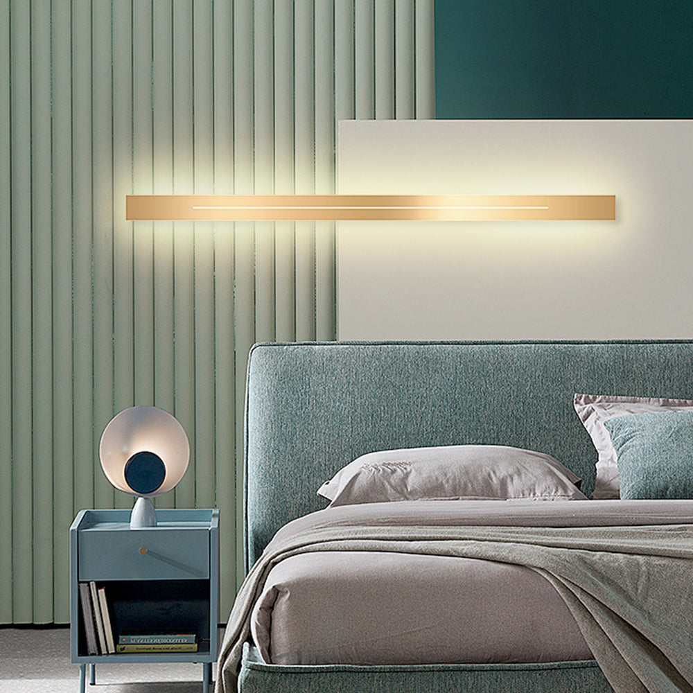 Modern LED Wall Light for Indoor Use - Gold & Black