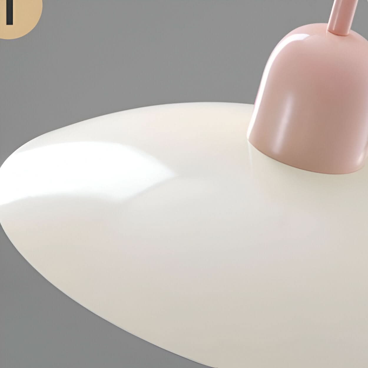 Modern Macaron Bauhaus Pendant Light – Iron Shade