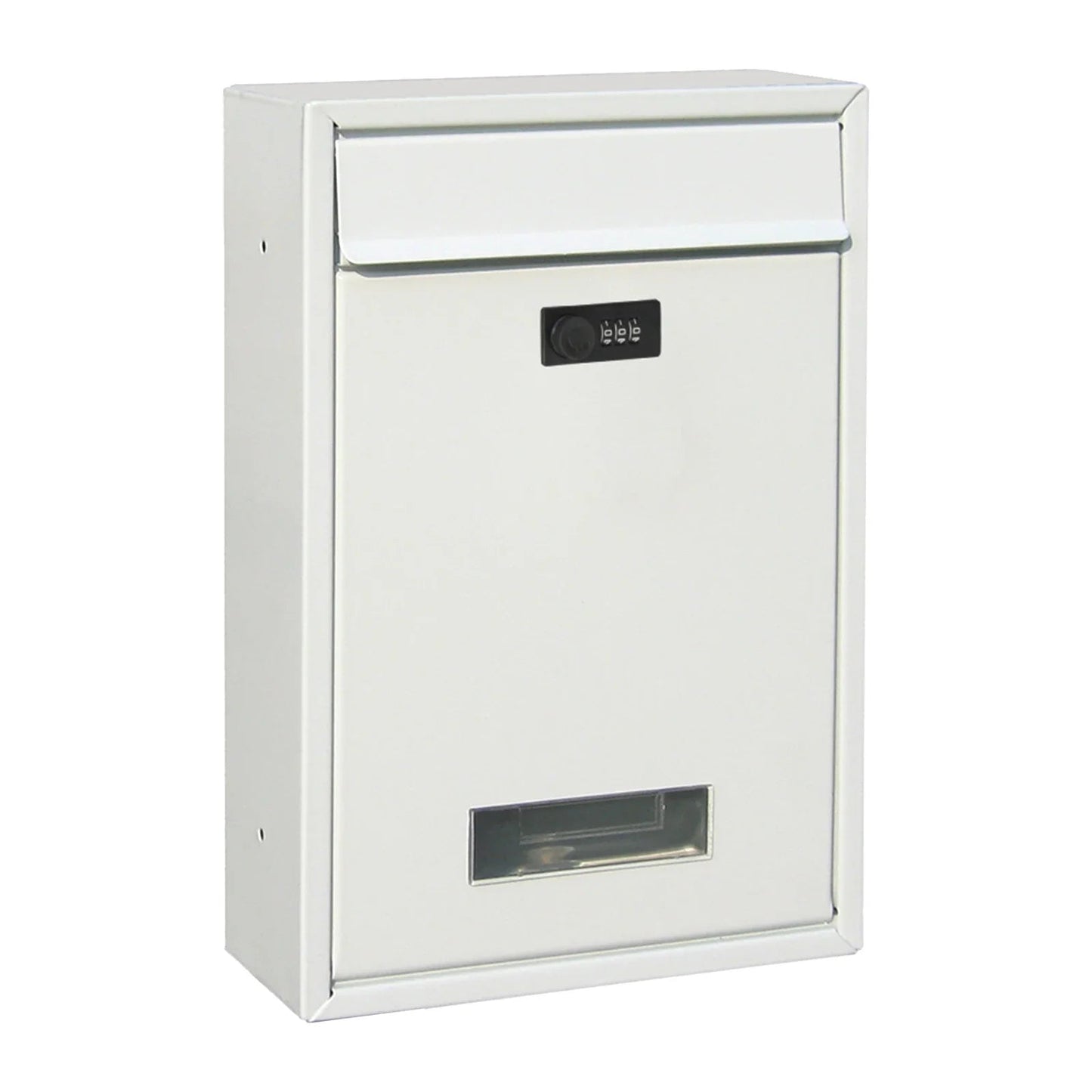Modern Mailbox with Combination Lock – Black Mailbox for Correspondence and Small Packages