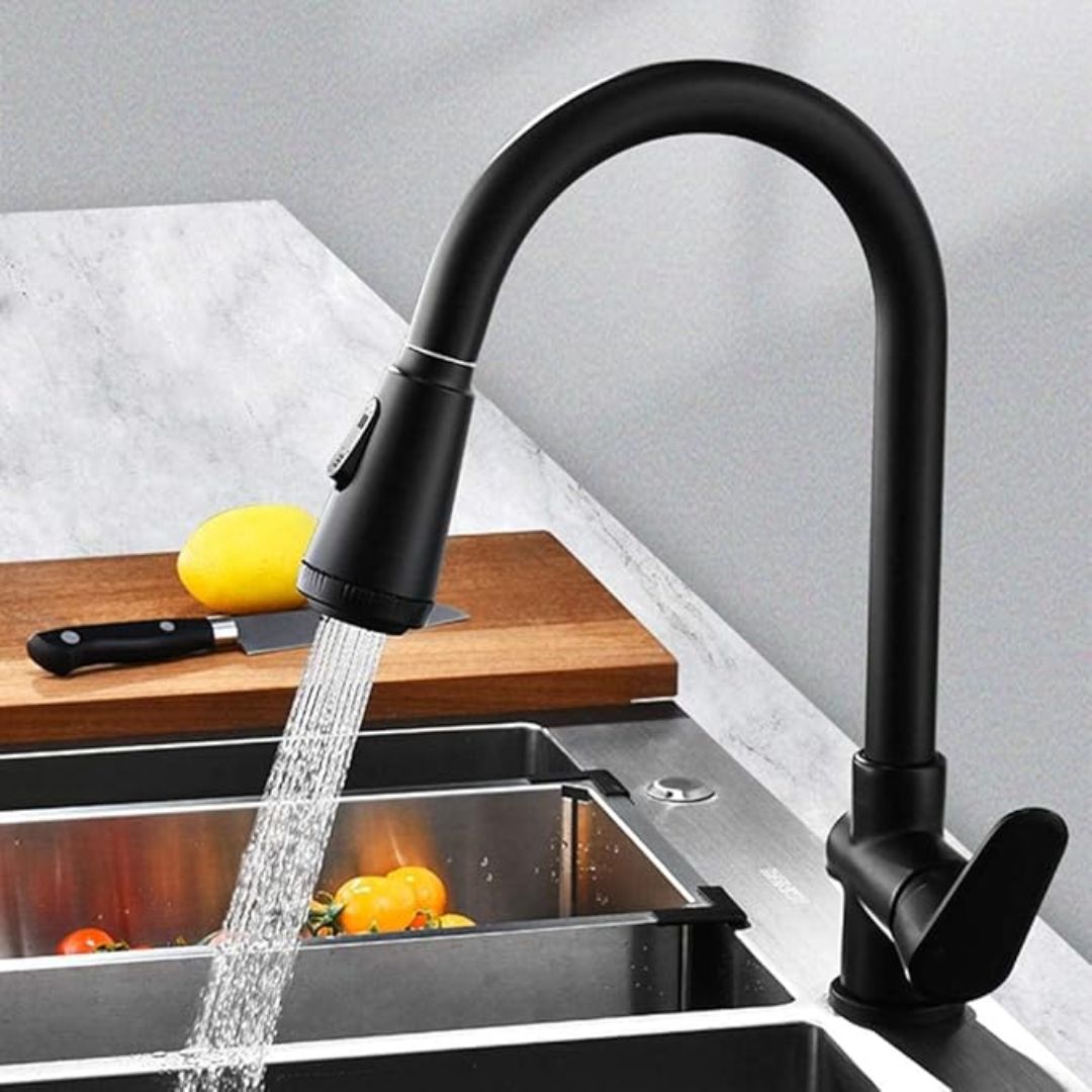 Modern Pull-Out Kitchen Faucet with Single Handle