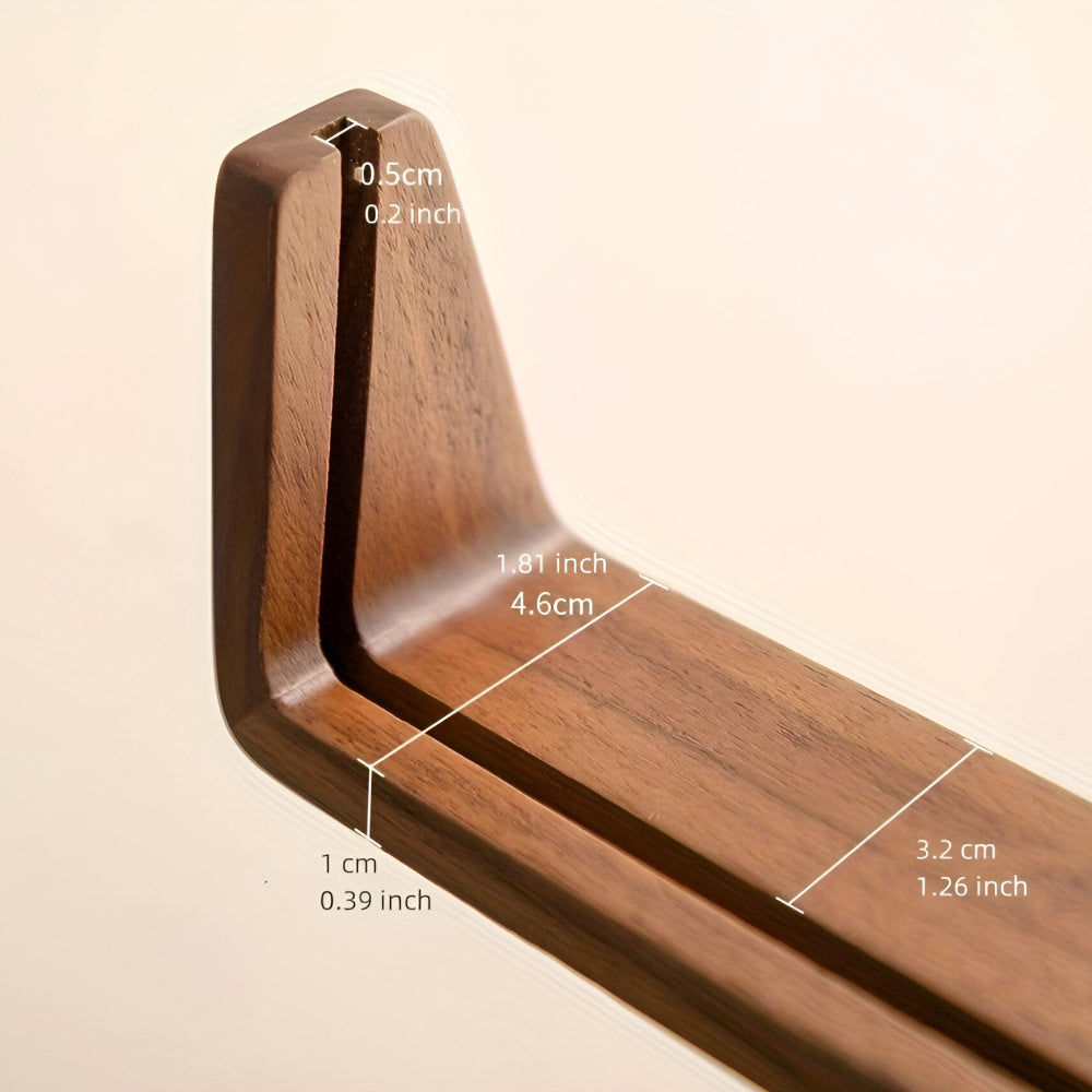 Modern U-Shaped Solid Wood and Acrylic Tabletop Picture Frame