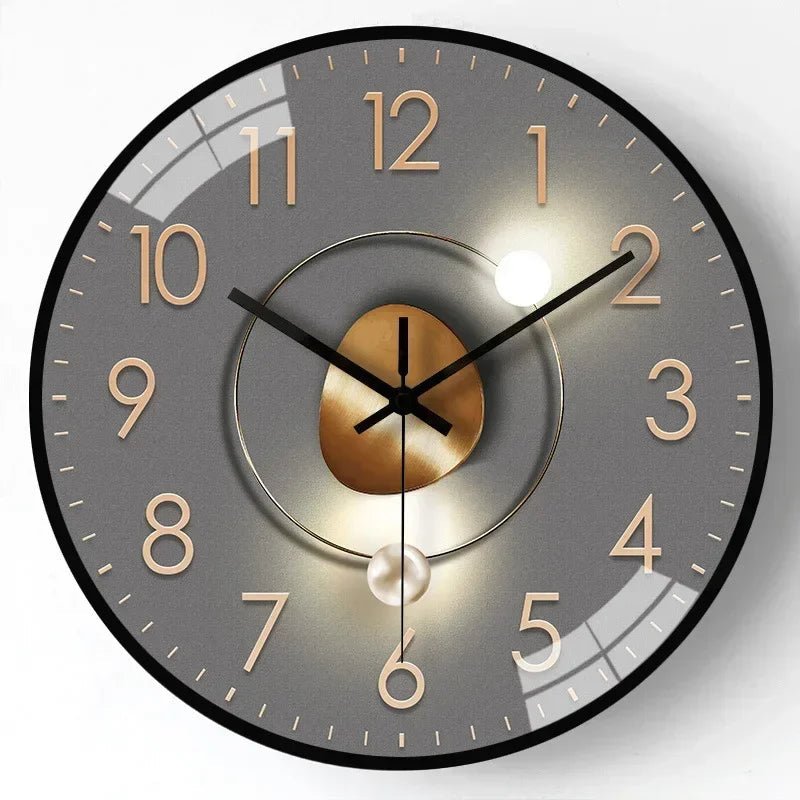 Modern Wall Clock 30 cm with Silent Mechanism – Minimalist Wall Clock for Living Room and Office