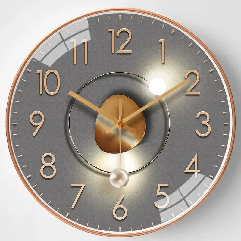 Modern Wall Clock 30 cm with Silent Mechanism – Minimalist Wall Clock for Living Room and Office