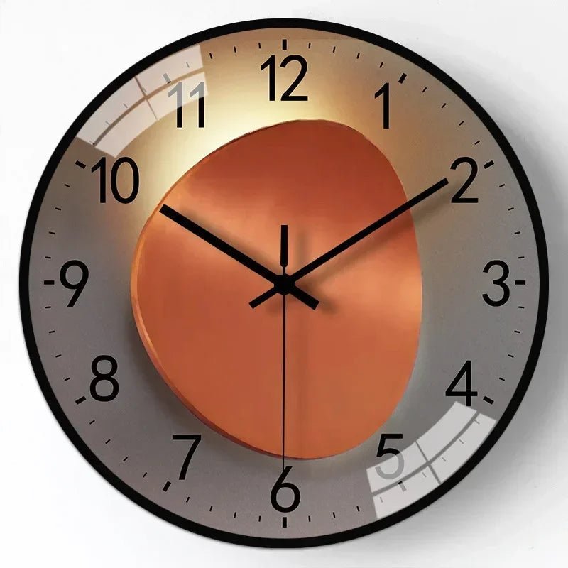 Modern Wall Clock 30 cm with Silent Mechanism – Minimalist Wall Clock for Living Room and Office