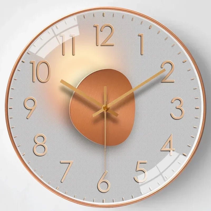 Modern Wall Clock 30 cm with Silent Mechanism – Minimalist Wall Clock for Living Room and Office
