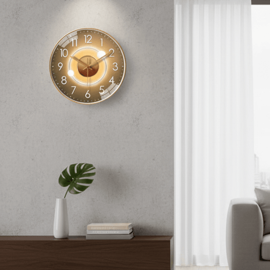 Modern Wall Clock 30 cm with Silent Mechanism – Minimalist Wall Clock for Living Room and Office