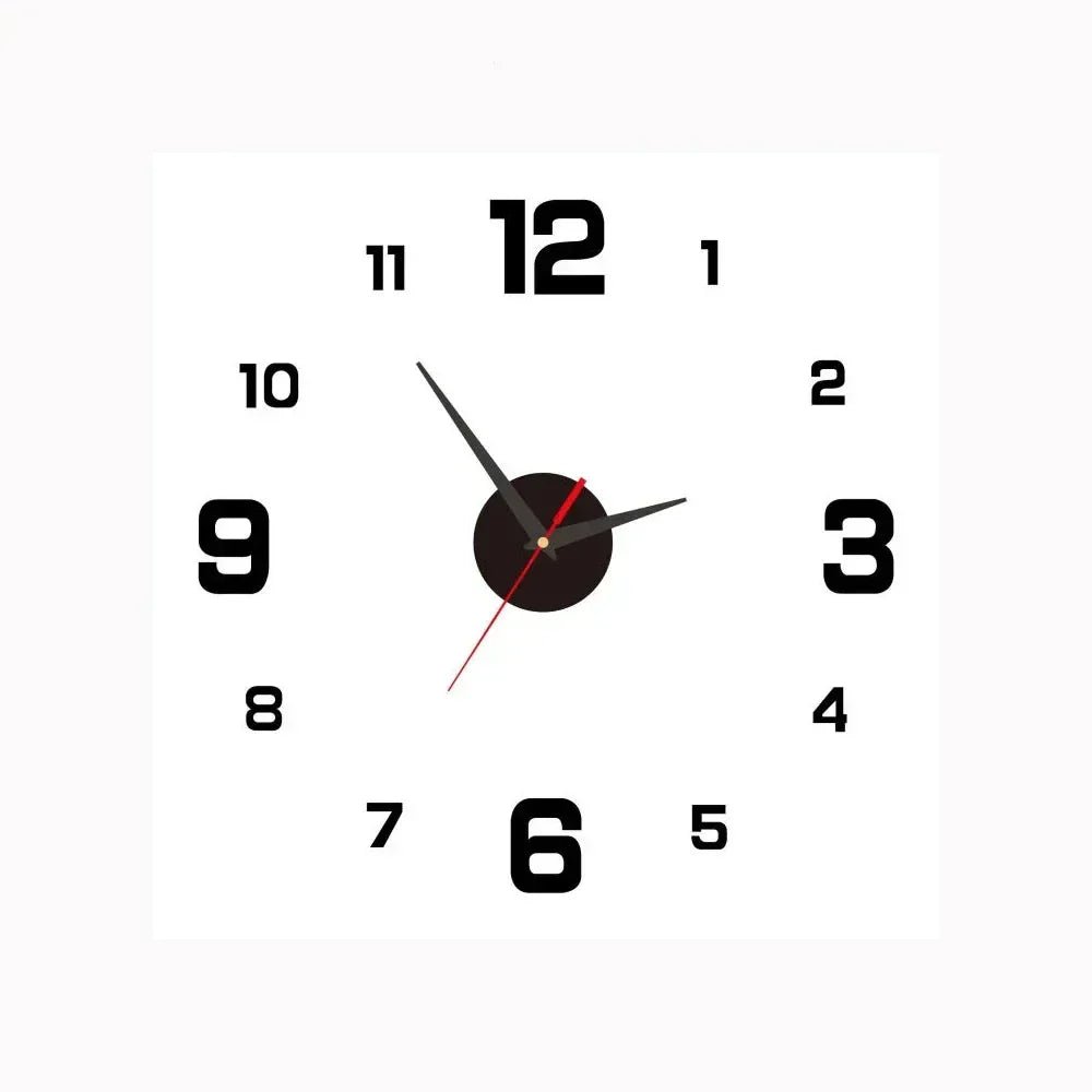 Modern Wall Clock 30 cm with Silent Mechanism – Minimalist Wall Clock for Living Room and Office