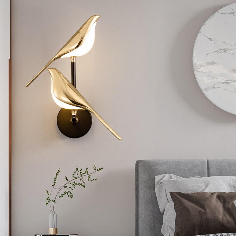 Modern Wall Lamp | Bird-Shaped Design