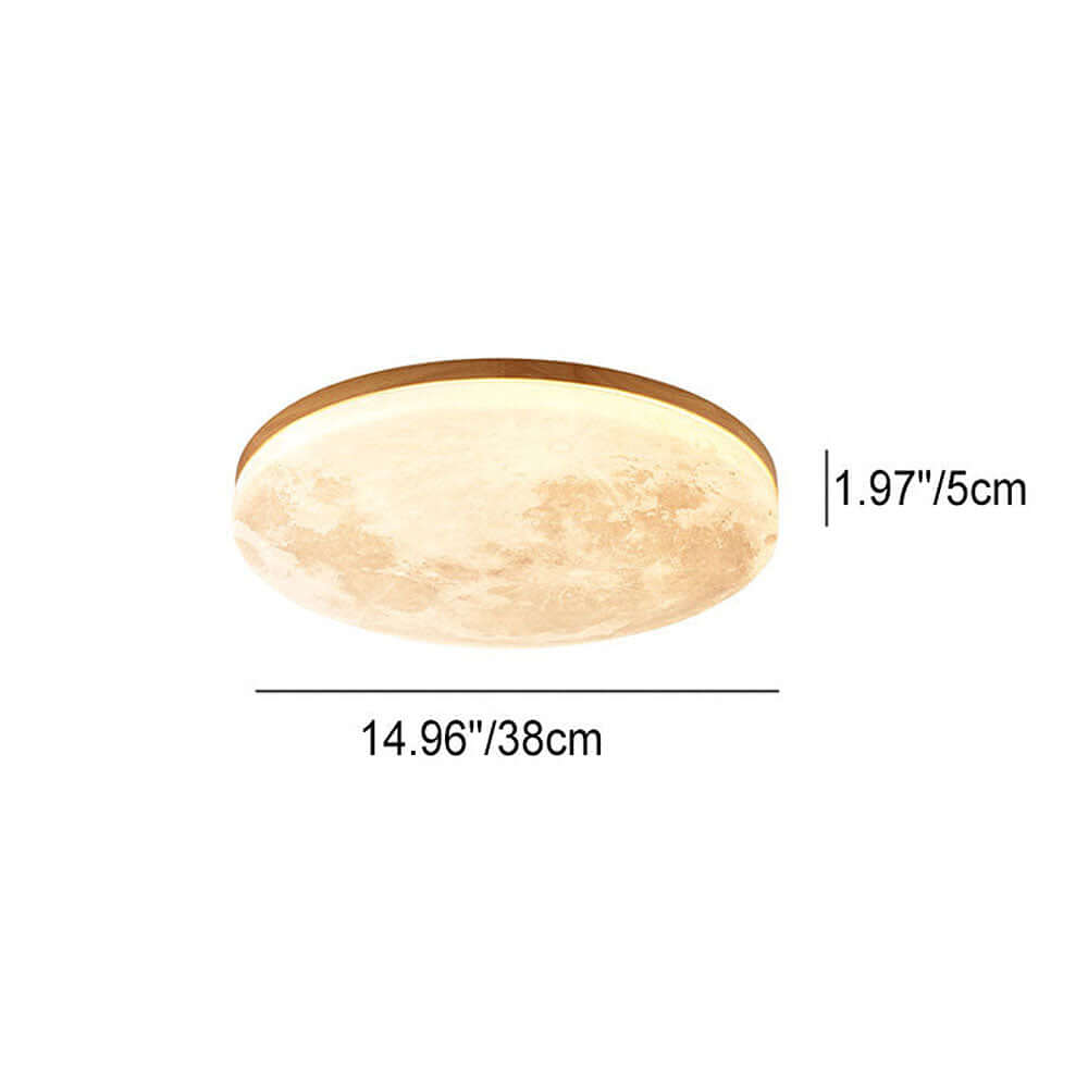 Moon-Shaped LED Ceiling Lamp - Modern Design