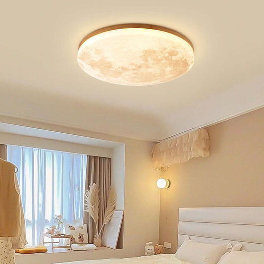 Moon-Shaped LED Ceiling Lamp - Modern Design