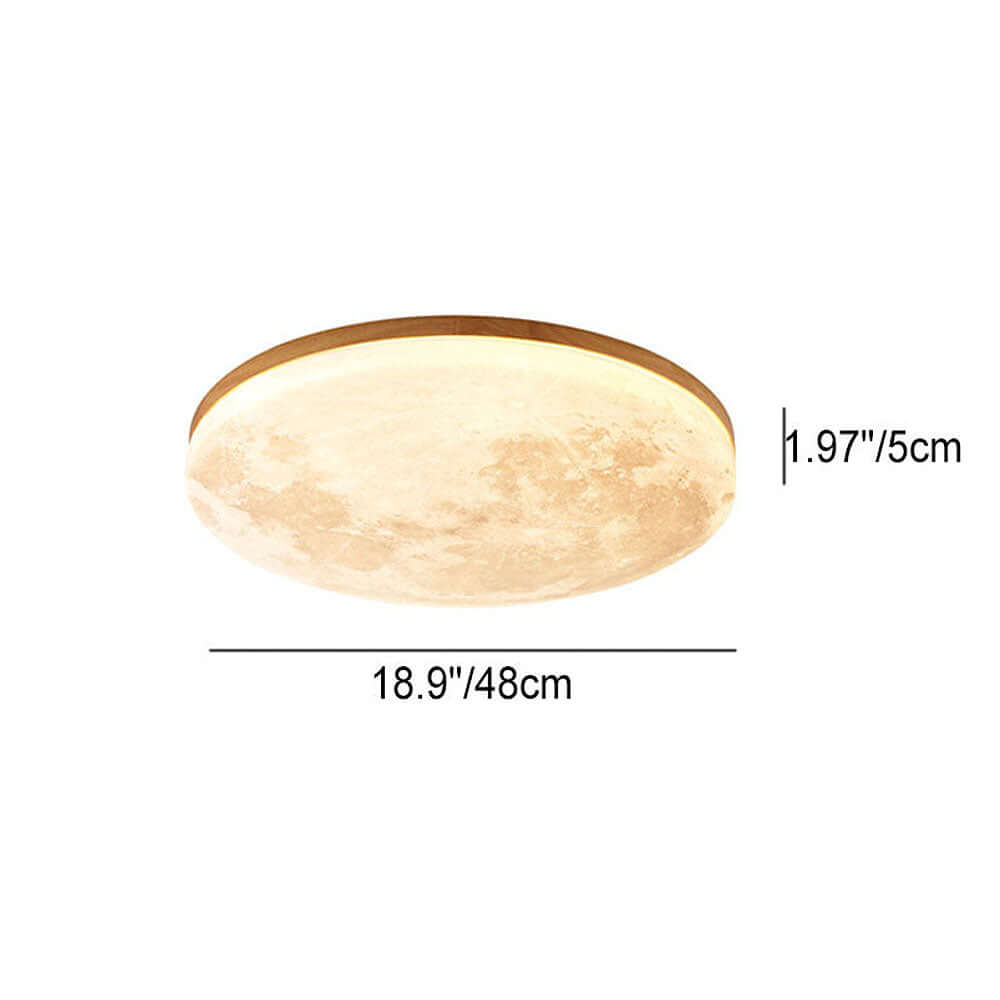 Moon-Shaped LED Ceiling Lamp - Modern Design
