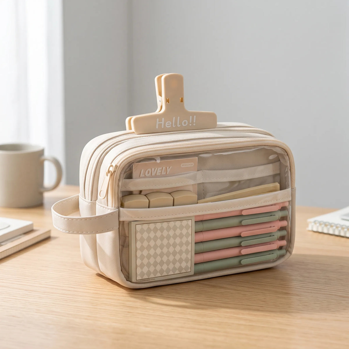Multi-Layer Pencil Case with Large Compartment