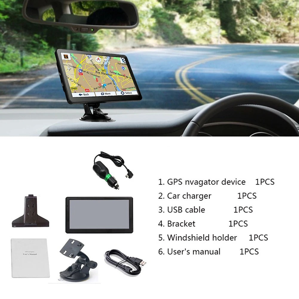 Multi-Mode Truck GPS Navigation System – 7-Inch Sat Nav for Trucks, Vans & Cars with Lifetime Maps