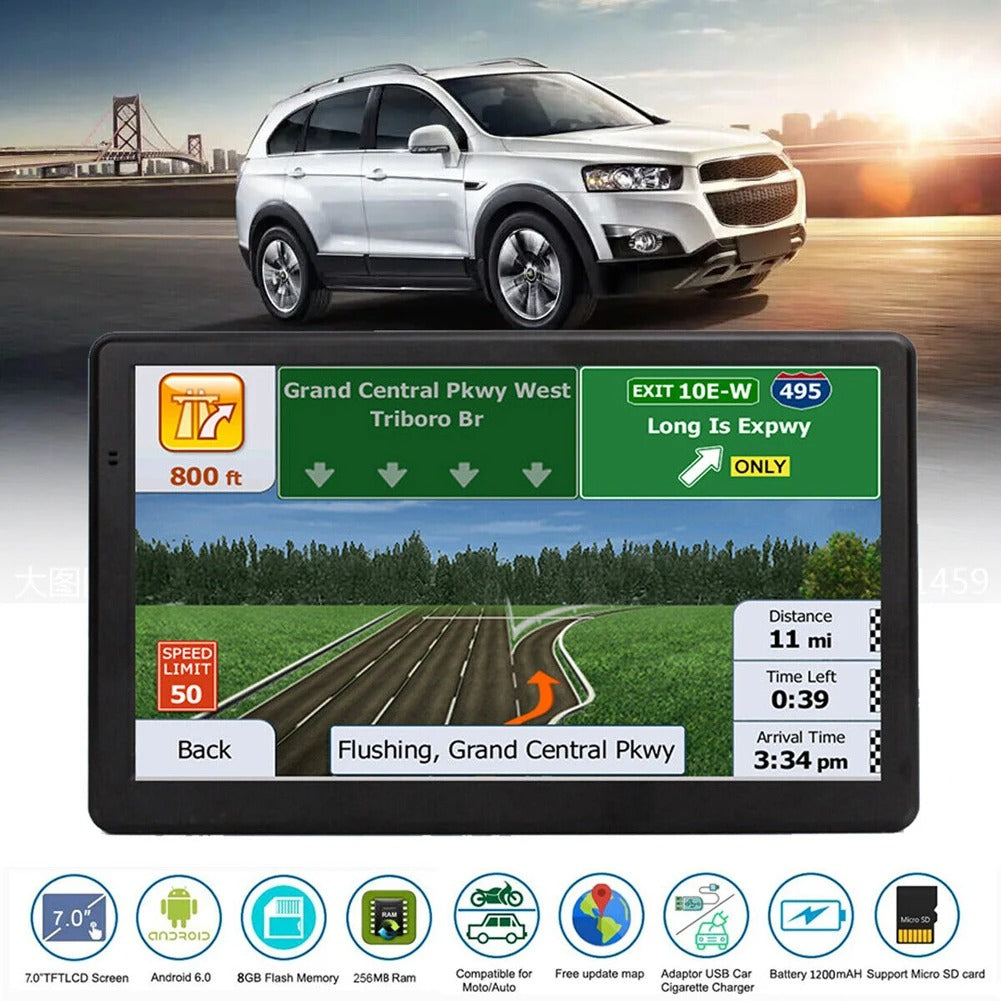 Multi-Mode Truck GPS Navigation System – 7-Inch Sat Nav for Trucks, Vans & Cars with Lifetime Maps