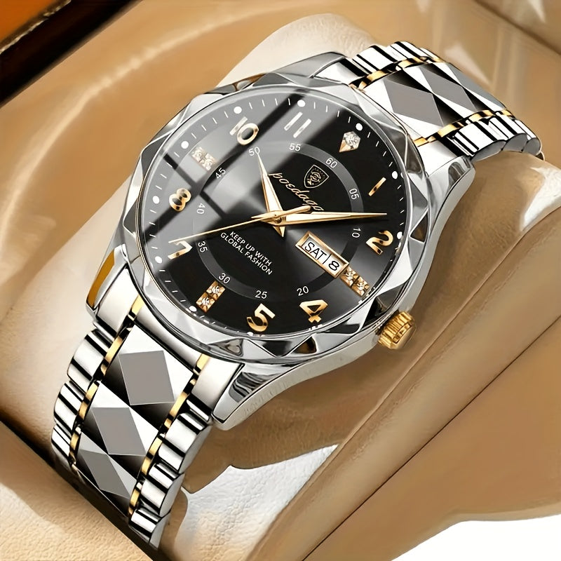 Multifunctional Men's Sports Watch in Titanium – Digital Display, Chronograph, Alarm