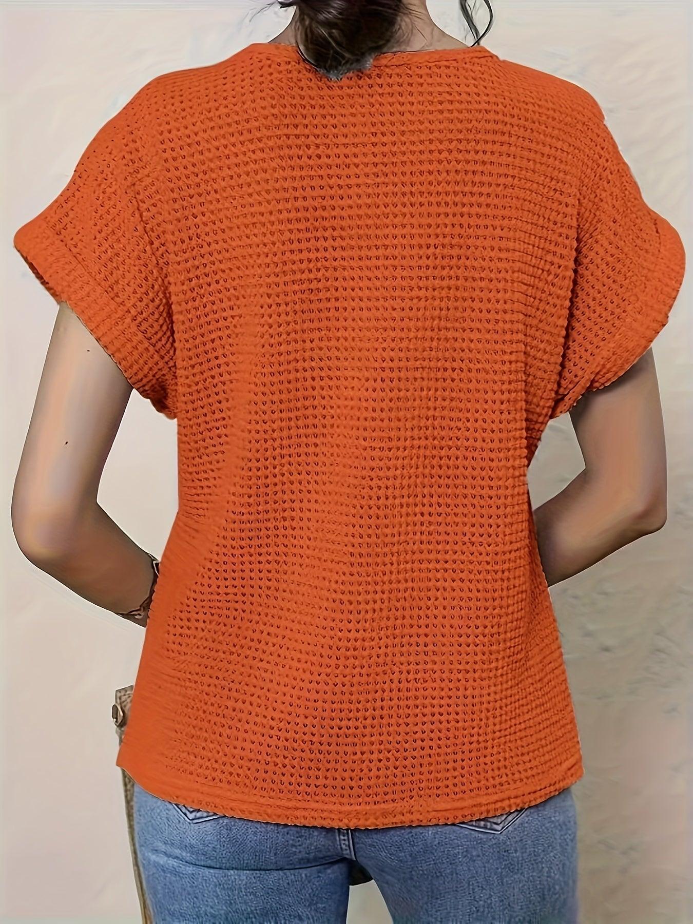 Image of Nadia | Women's Lace Short Sleeve Casual Top