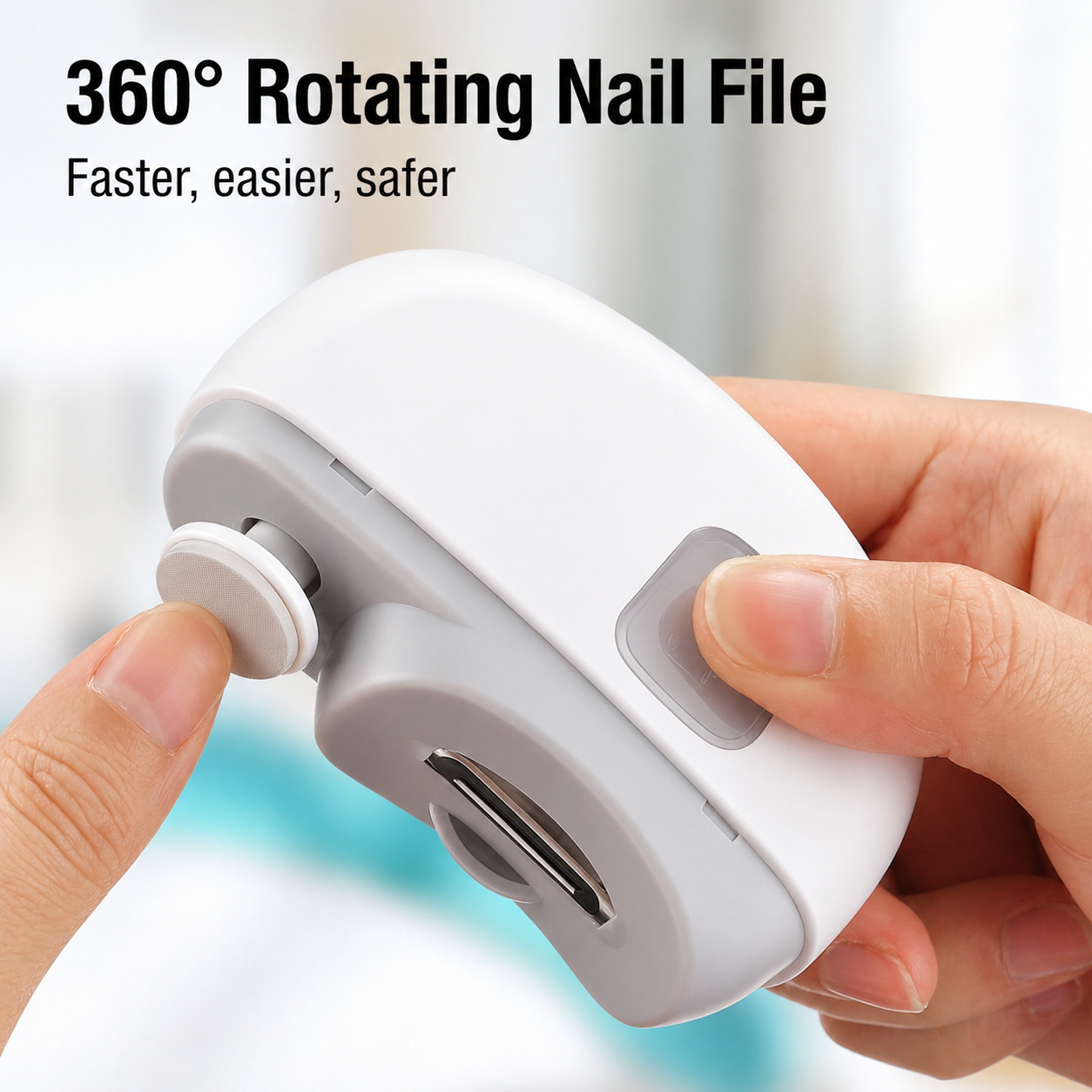 Nail Care | Nail Clipper | 3-in-1 Cutting Filing Polishing | NailEase
