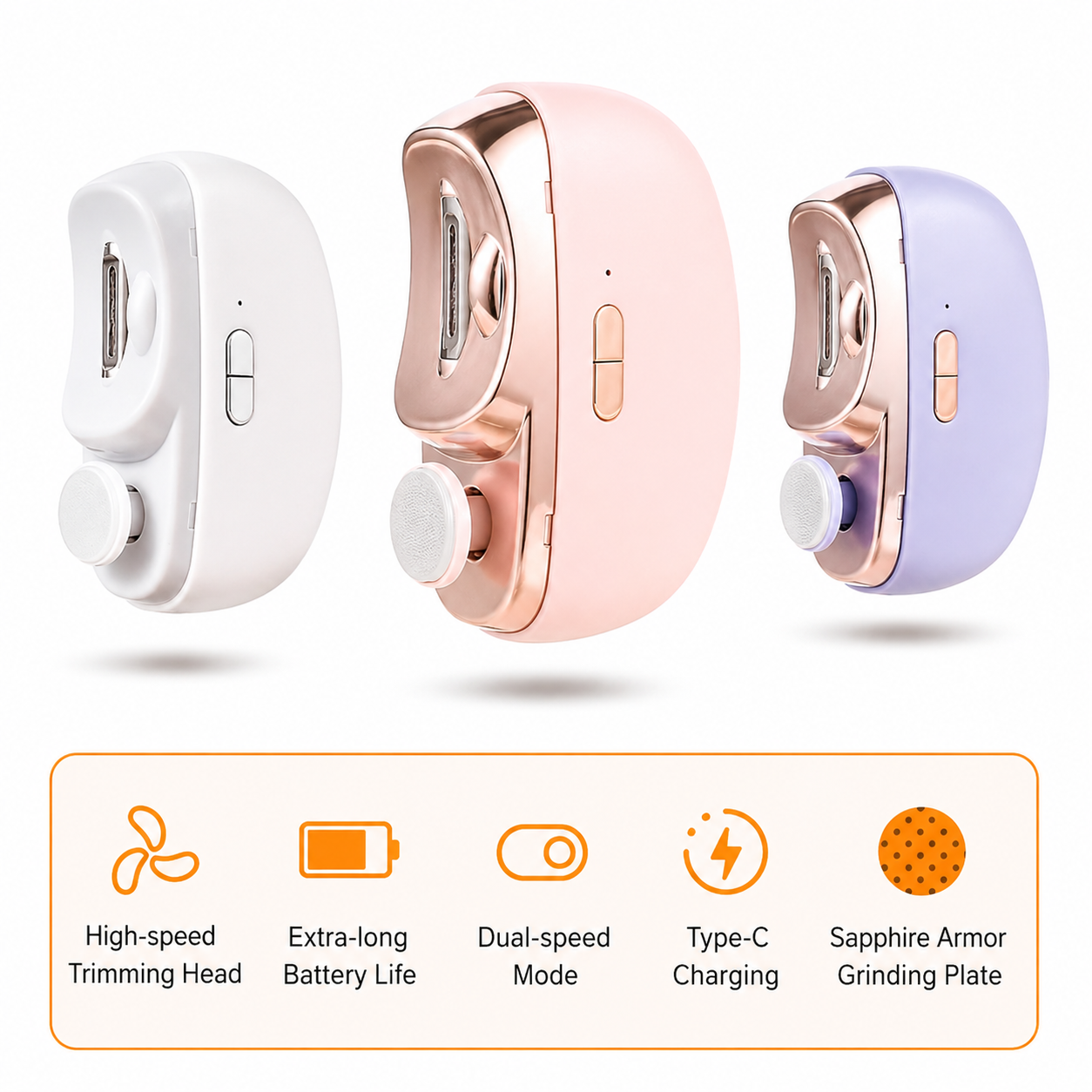 Nail Care | Nail Clipper | 3-in-1 Cutting Filing Polishing | NailEase