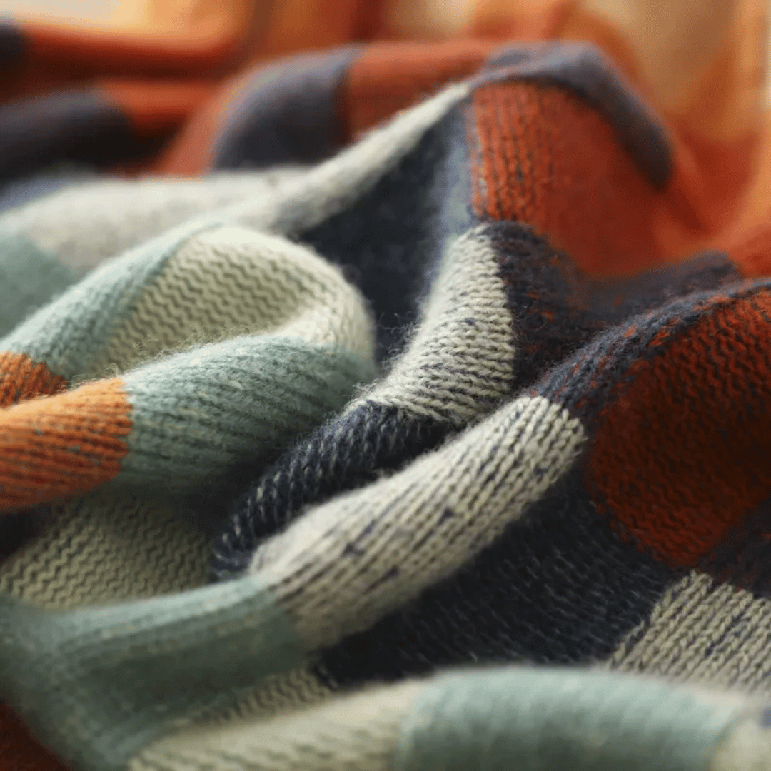 Image of Nancy | Women's Turtleneck Color Block Sweater