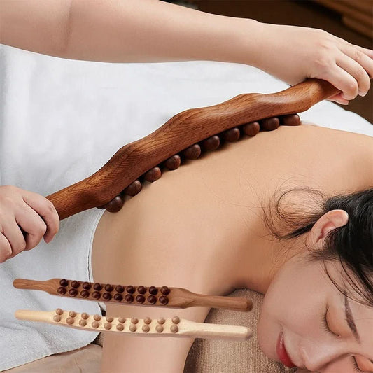 Natural Gua Sha Massage Tool Made of Wood - Ergonomic and Portable for Improved Circulation and Muscle Relaxation
