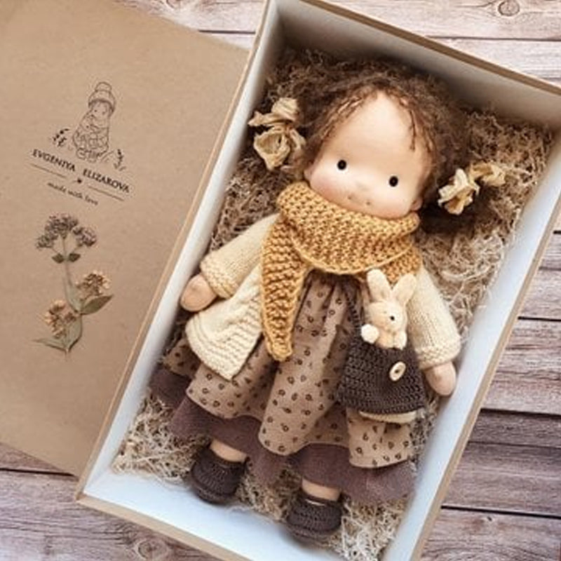 Natural Handmade Waldorf Doll for Children